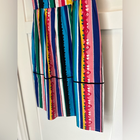 Yumi Rainbow Heart Stripe Dress! Size US:6 Uk:10 - Picture 4 of 7